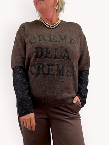 Sweater with lace details