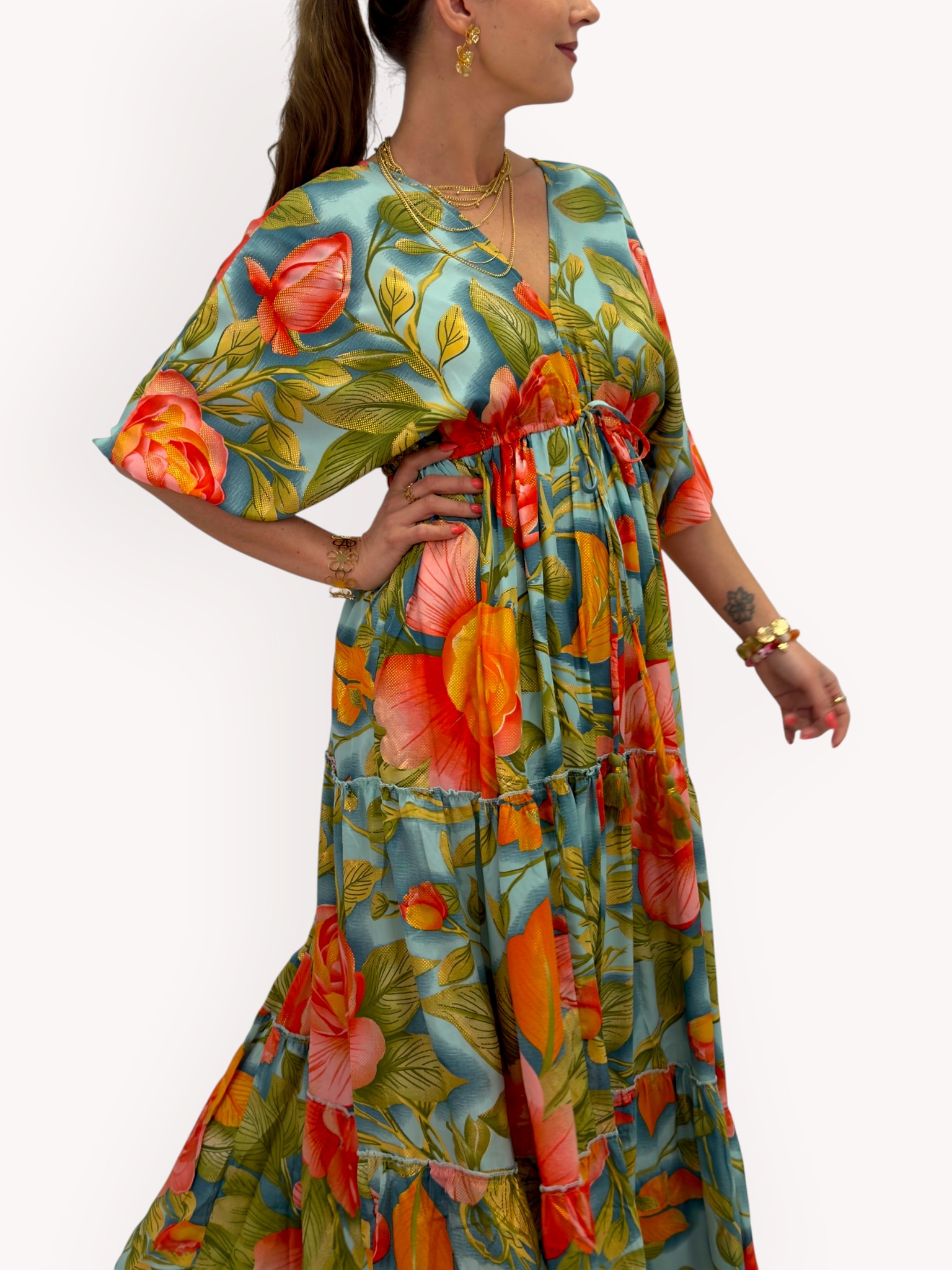 Silk maxi dress - 3