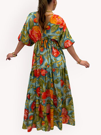 Silk maxi dress