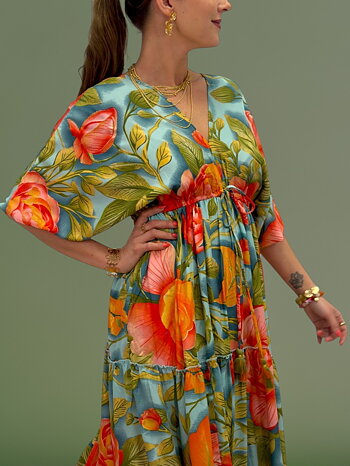 Silk maxi dress