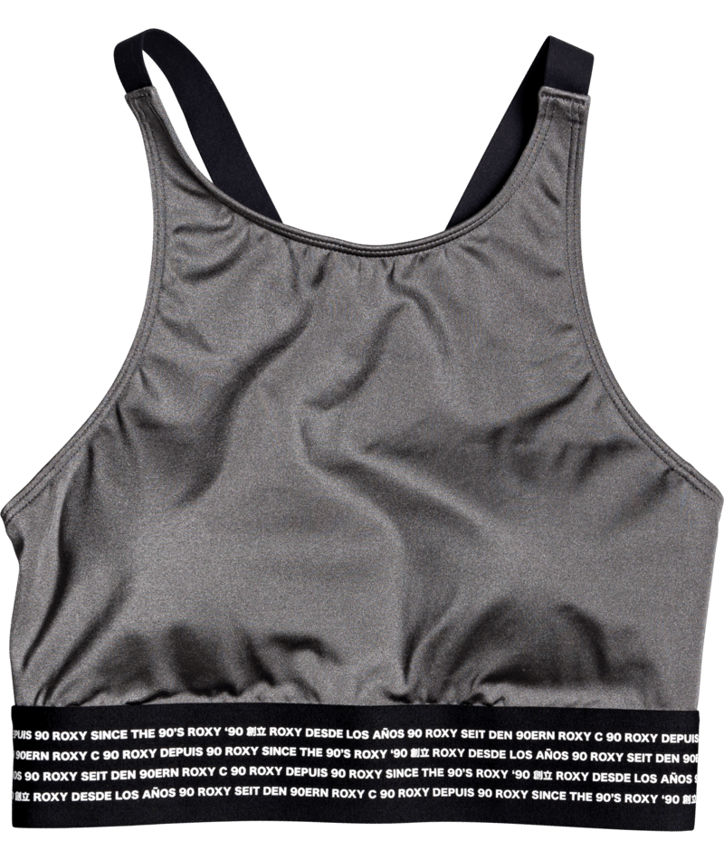 Roxy We All Run High Support Sports Bra Smoked Pearl - 3