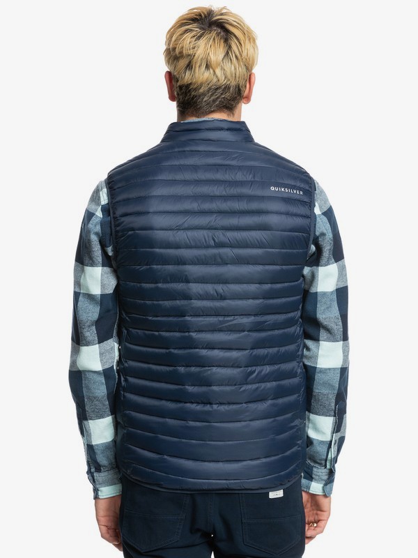 Quiksilver Scaly Body Warmer Vest Navy Blazer - 4