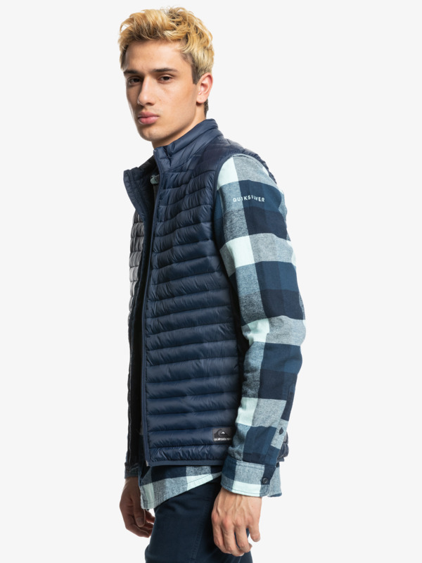 Quiksilver Scaly Body Warmer Vest Navy Blazer - 3