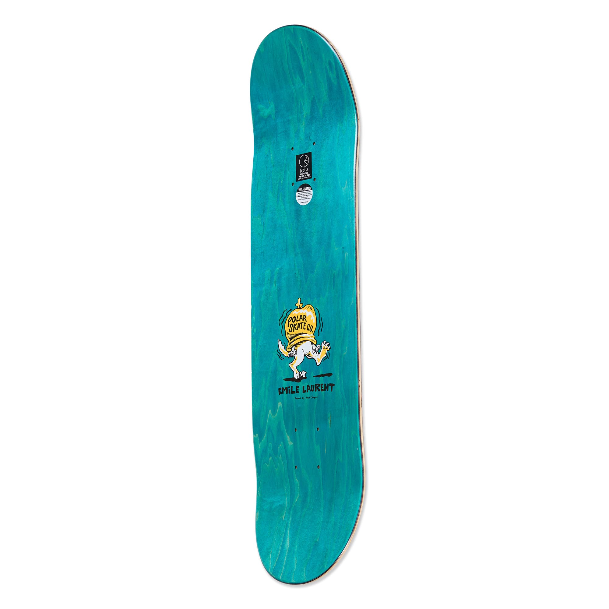 Polar Skate Co. Emile Laurent Accordion Dog 8.375" Skateboard Deck - 4