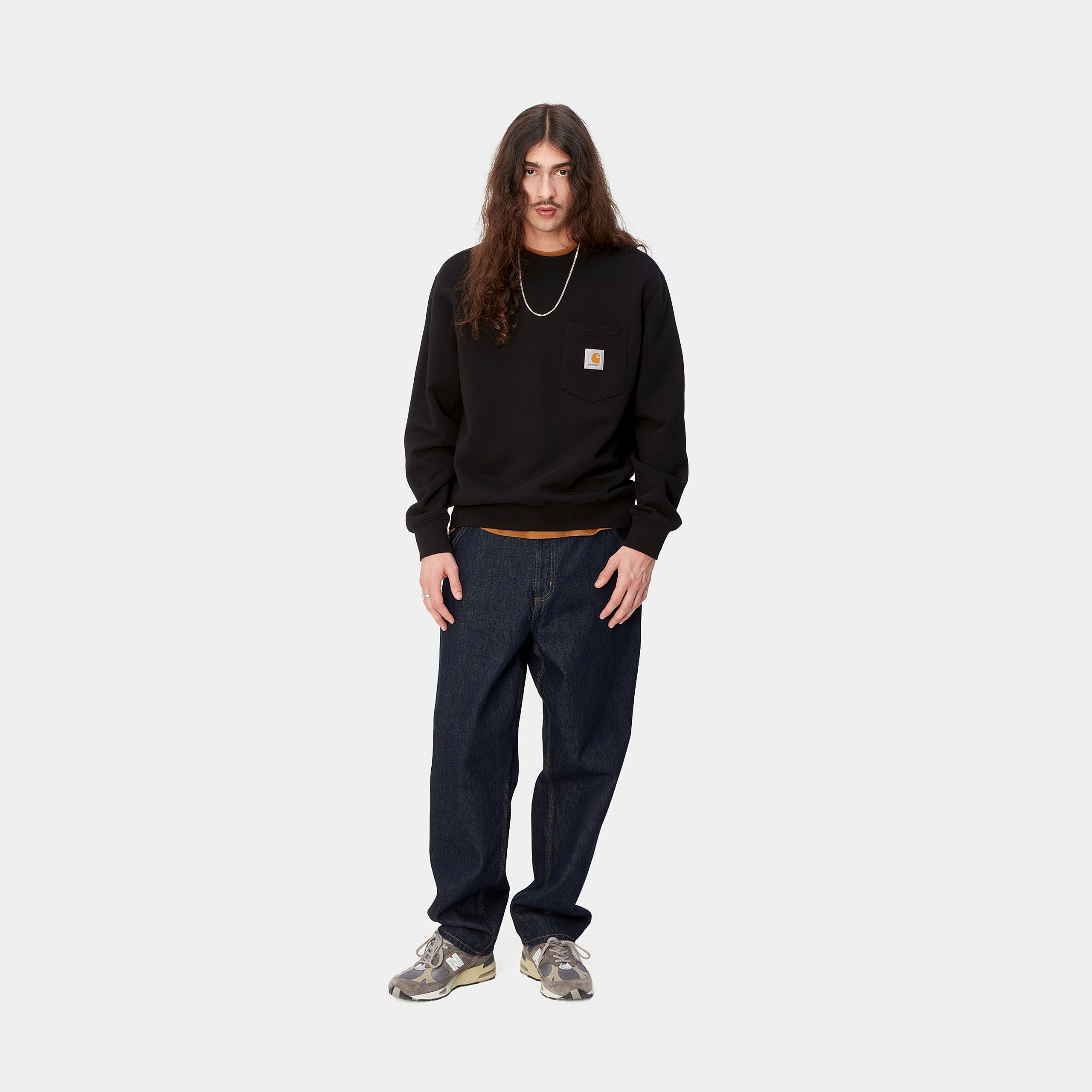 Carhartt WIP Single Knee Blue Rinsed Jeans - 4