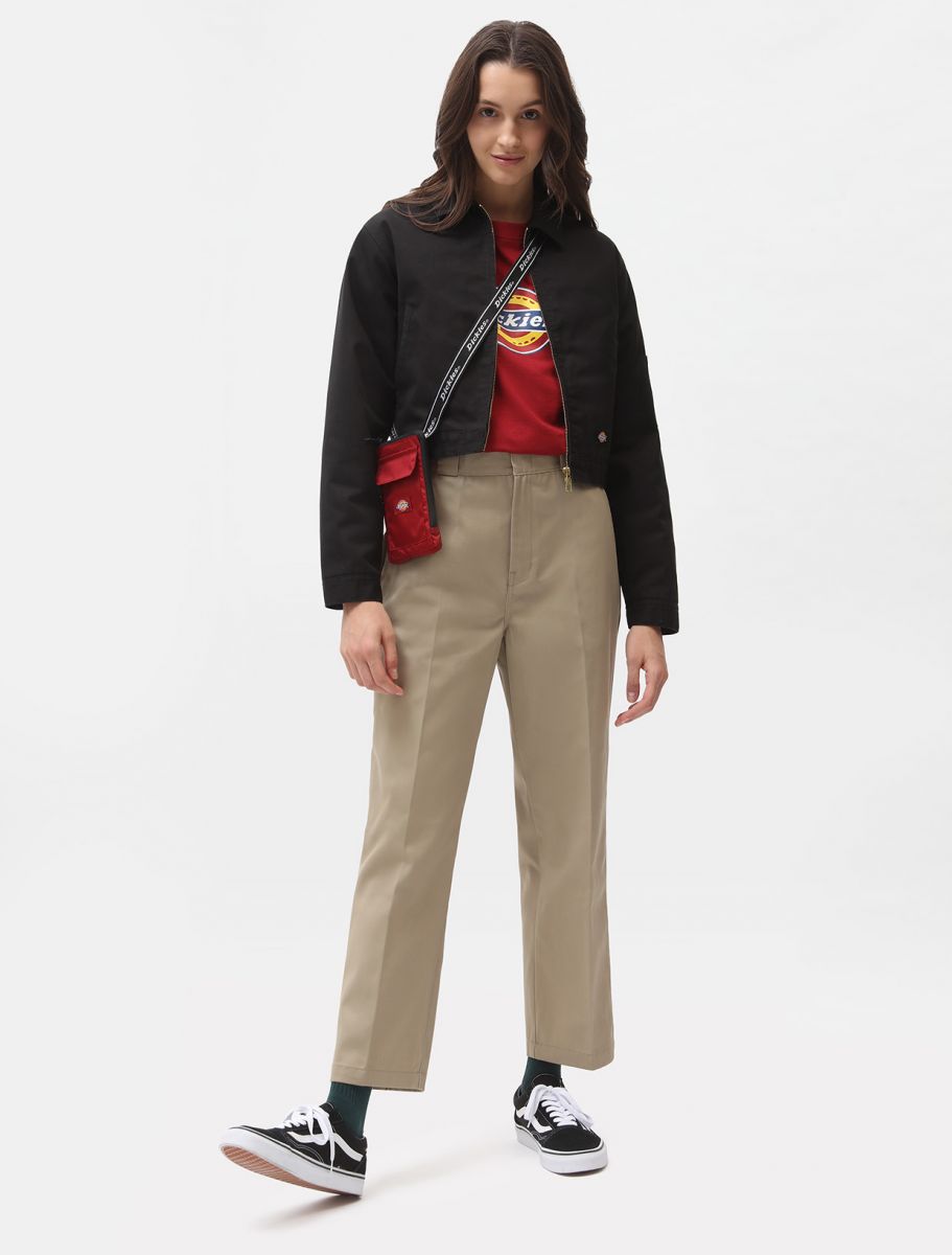 Dickies Women 874 Cropped Pant Recycled Khaki - 6