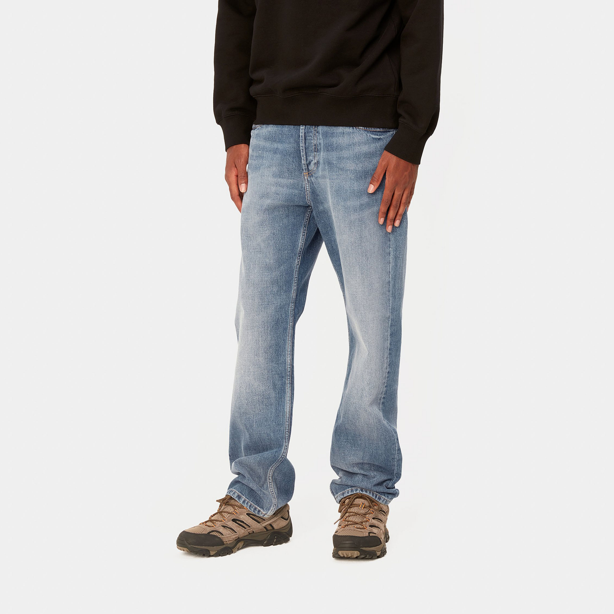 Carhartt WIP Marlow Jeans Blue Mid Used Wash - 3