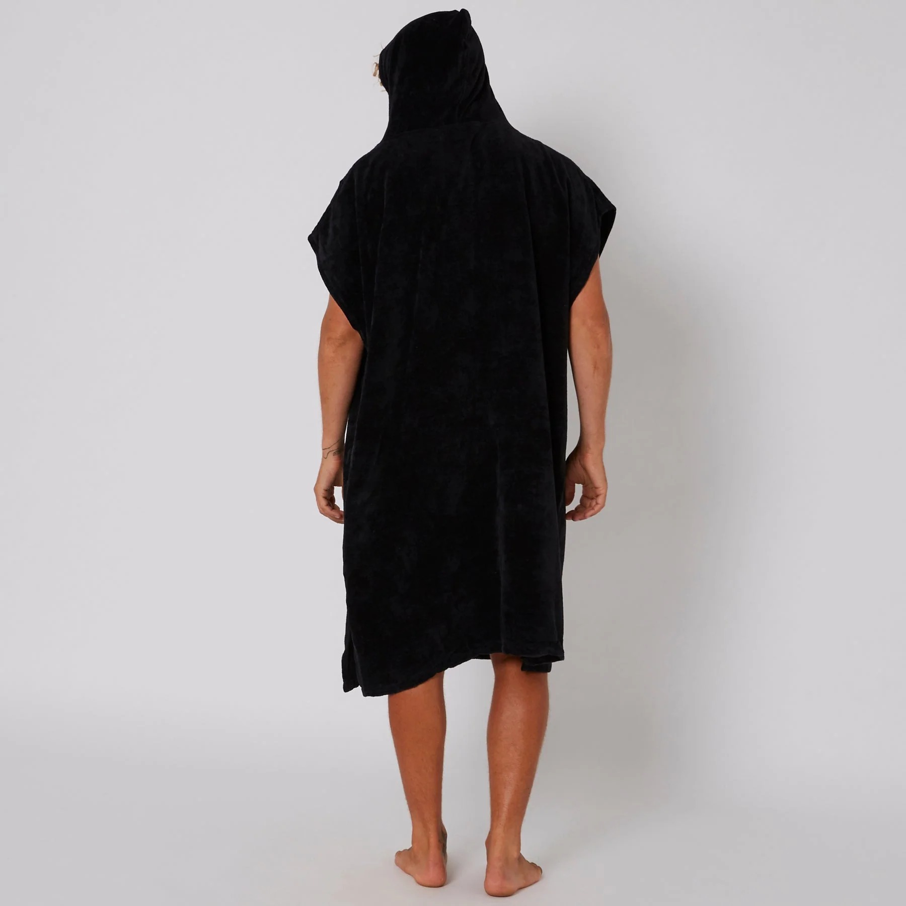 Ocean & Earth Corp Hooded Poncho Black - 6