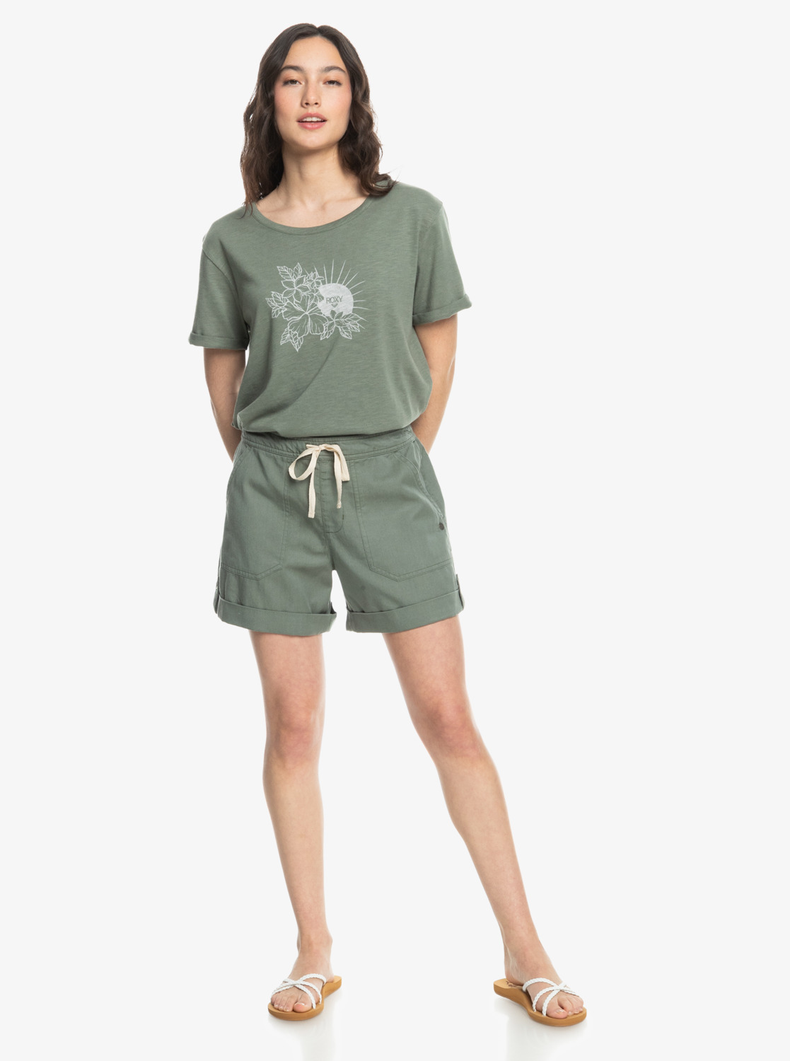 Roxy Sweetest Life Shorts Agave Green - 4