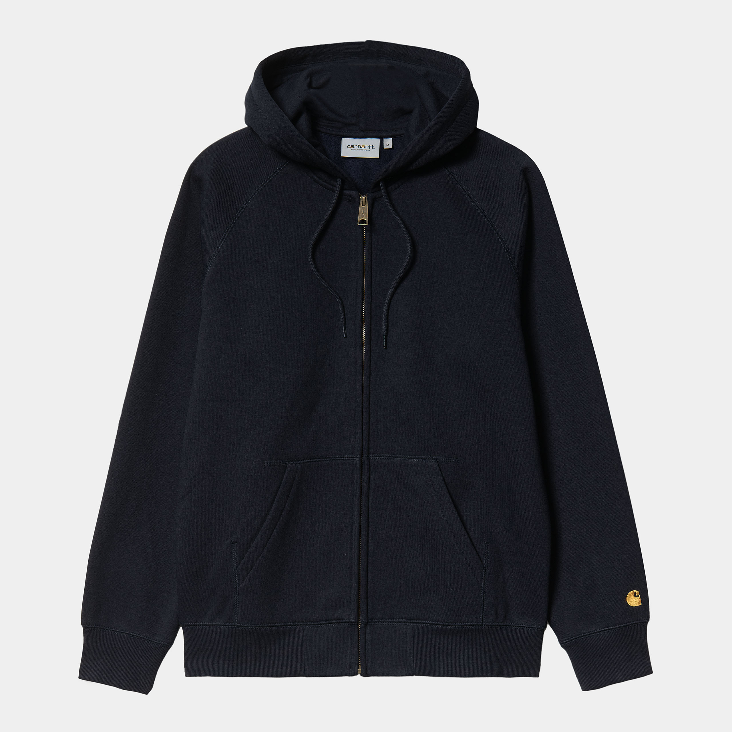 Carhartt WIP Hooded Chase Jacket Dark Navy/Gold - Boardwalk Surf & Street