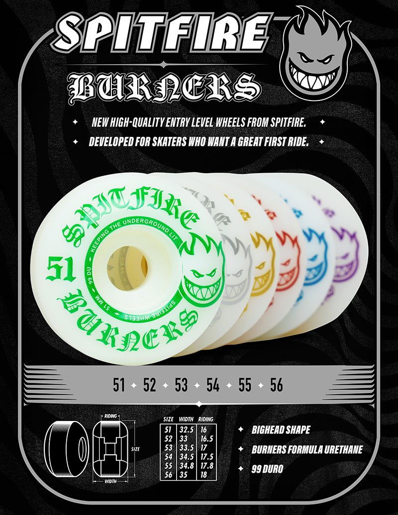 Spitfire Burners 99DU 56mm Skateboard Wheels - 2