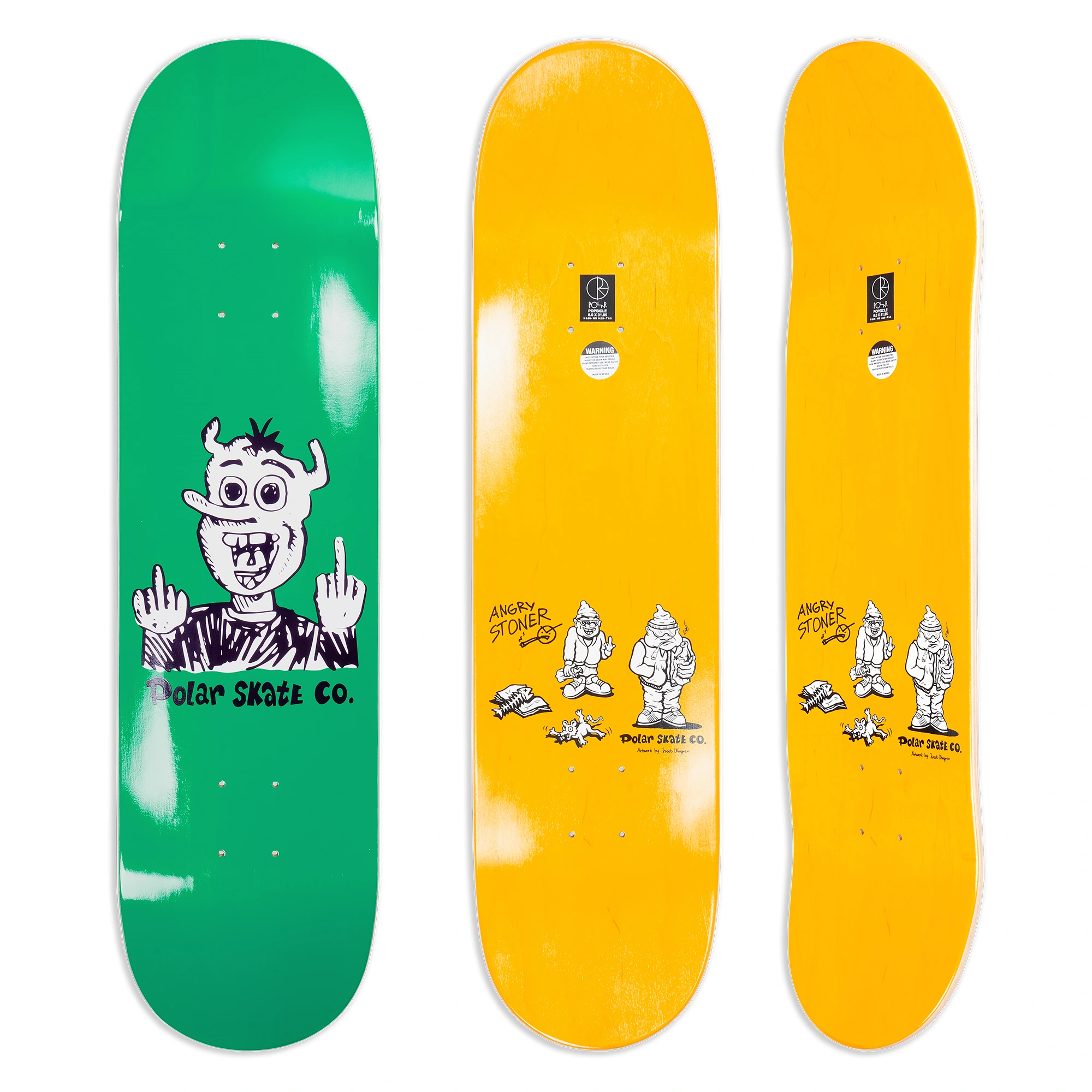 Polar Skate Co. Team Up Yours! Hunter Green 8.25" (Short Wheelbase) Skateboardbräda - 4