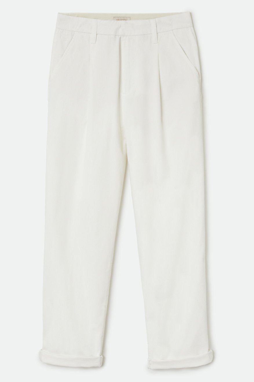 Brixton Women Victory Trouser Pant White - 6