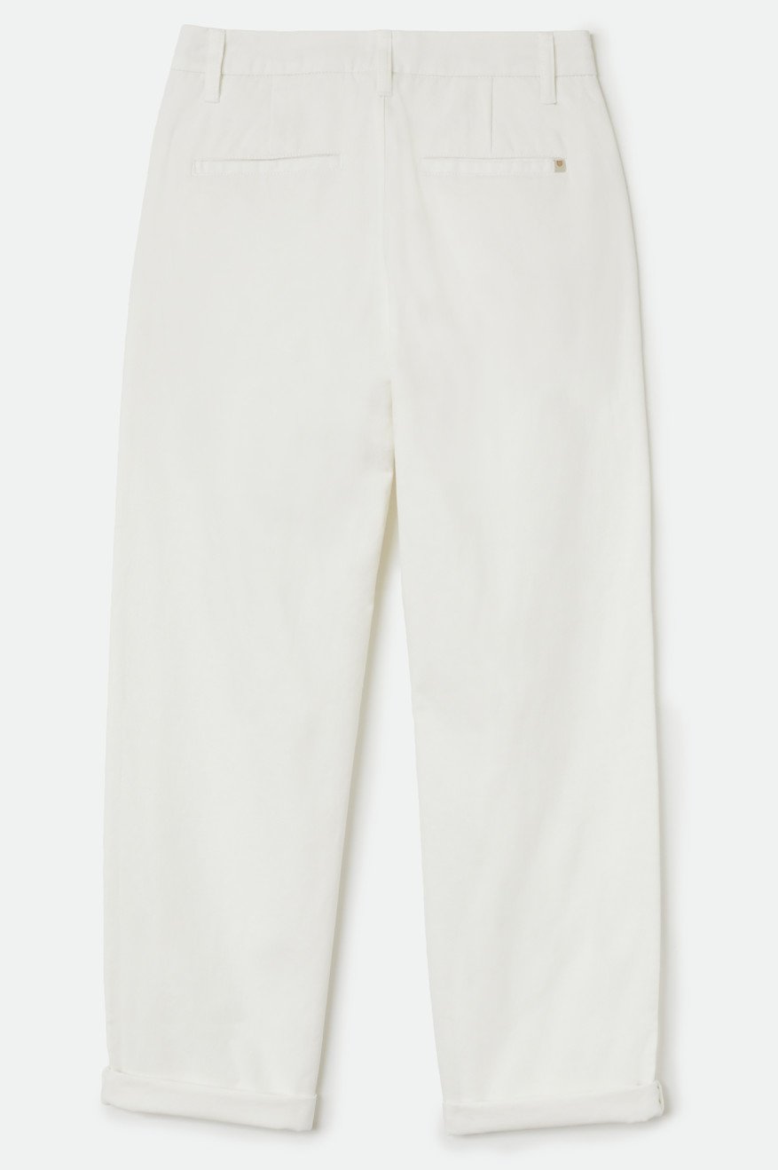 Brixton Women Victory Trouser Pant White - 5