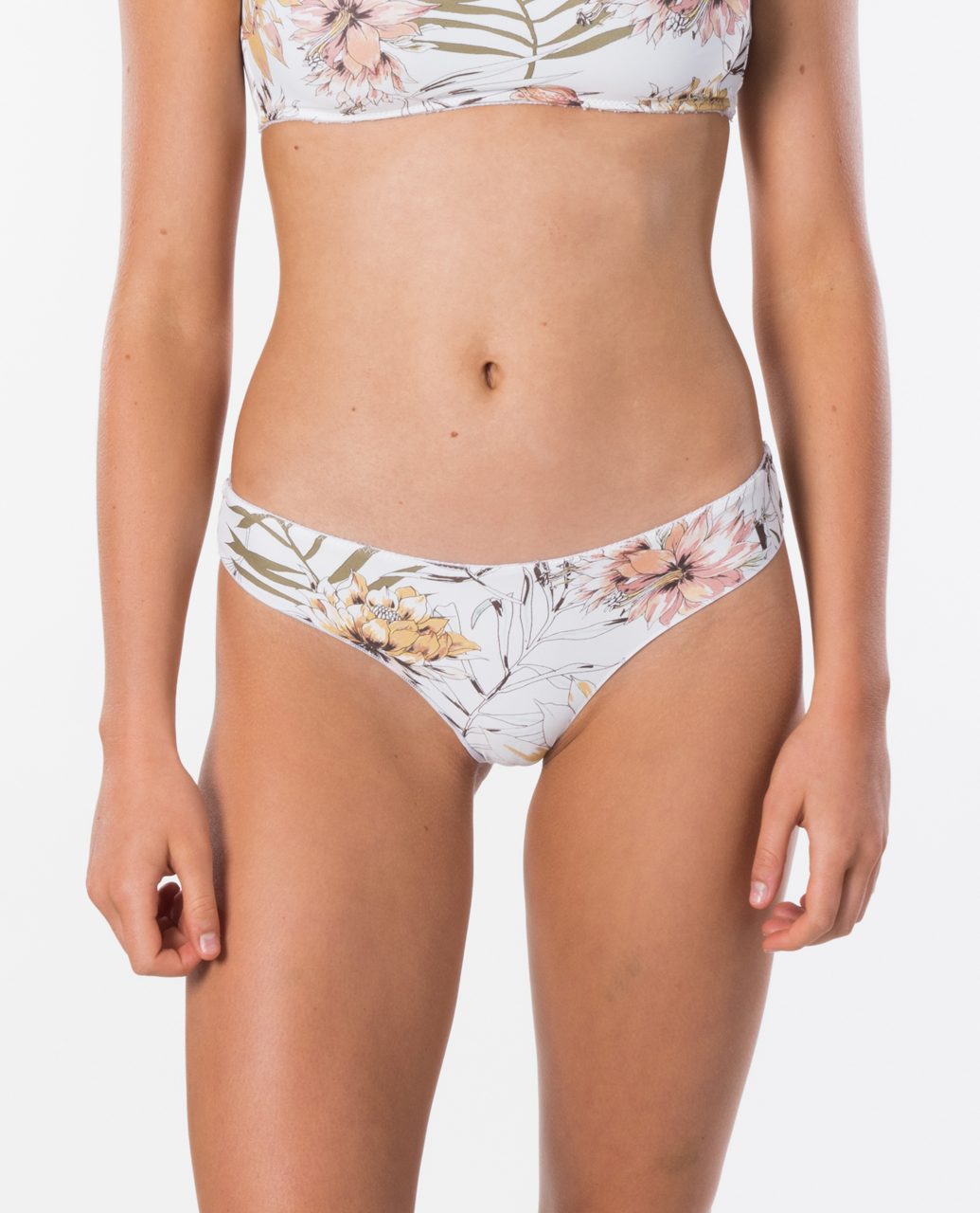 Rip Curl Playa Blanca Ruched Cheeky Pant White