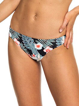 Roxy Beach Classics Regular Bikini Bottoms Anthracite Tropical