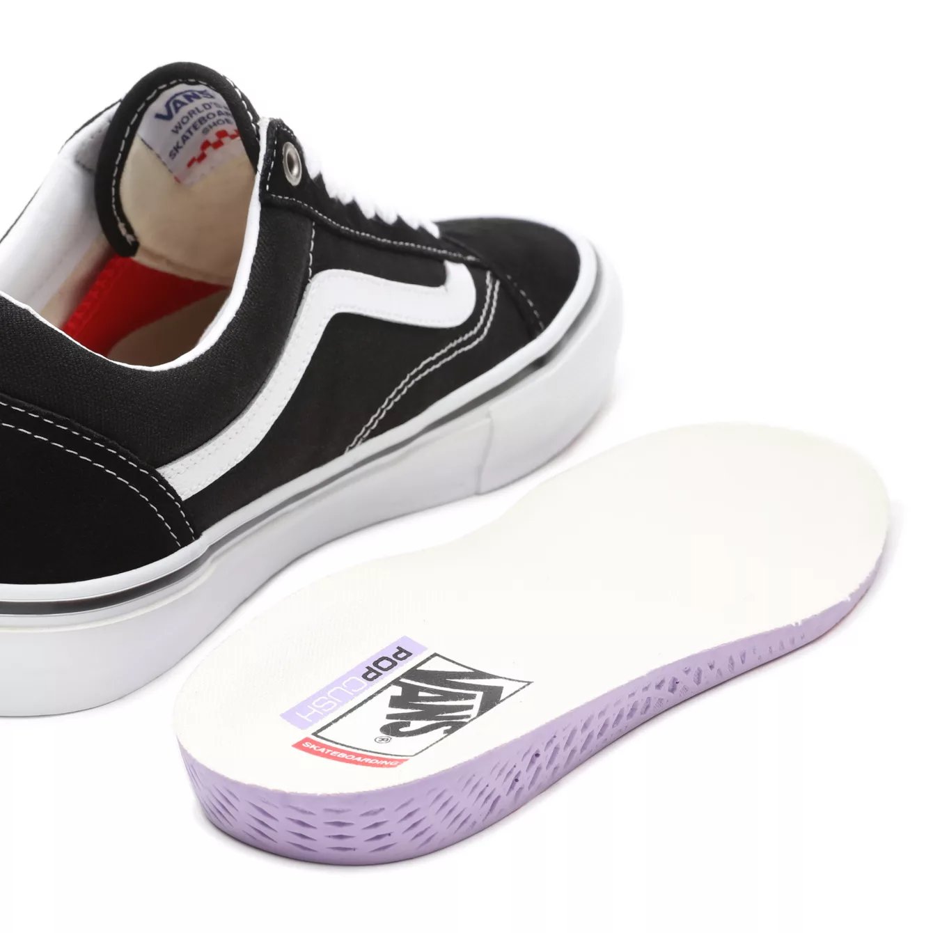 Vans Skate Old Skool Black/White Skatesko - 10