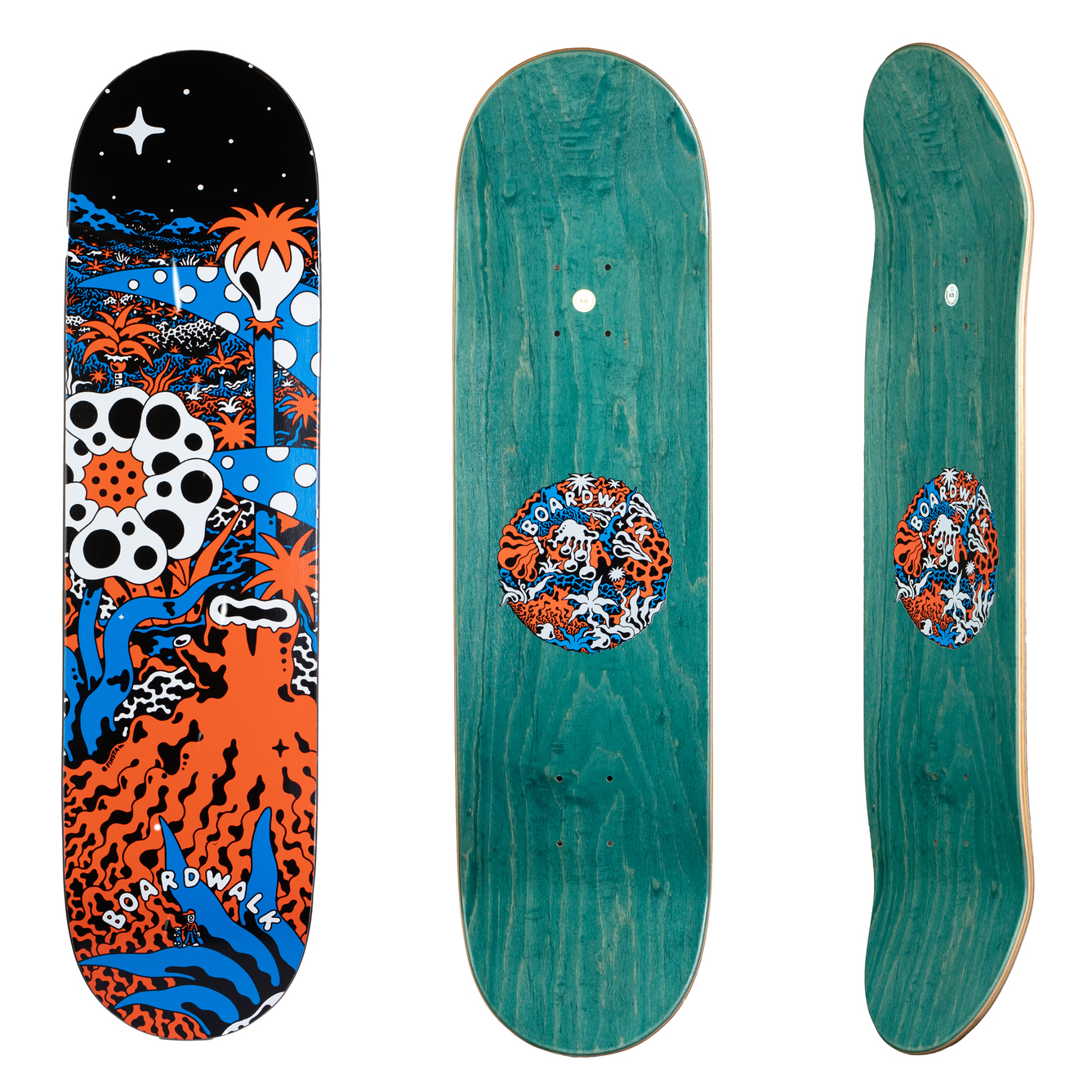 Boardwalk Skateboards X Finsta 8.75" Skateboard Bräda