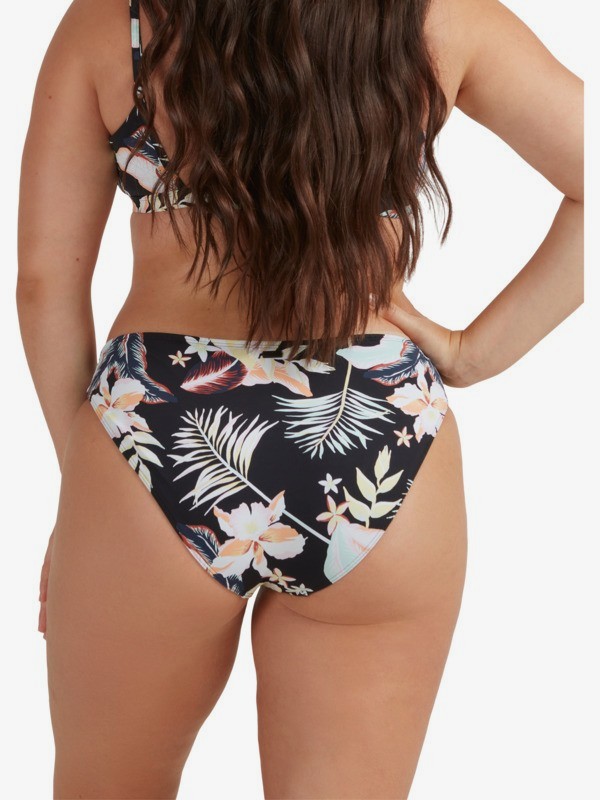 Roxy Printed Beach Classics Full Bikini Bottoms Anthracite Praslin - 3
