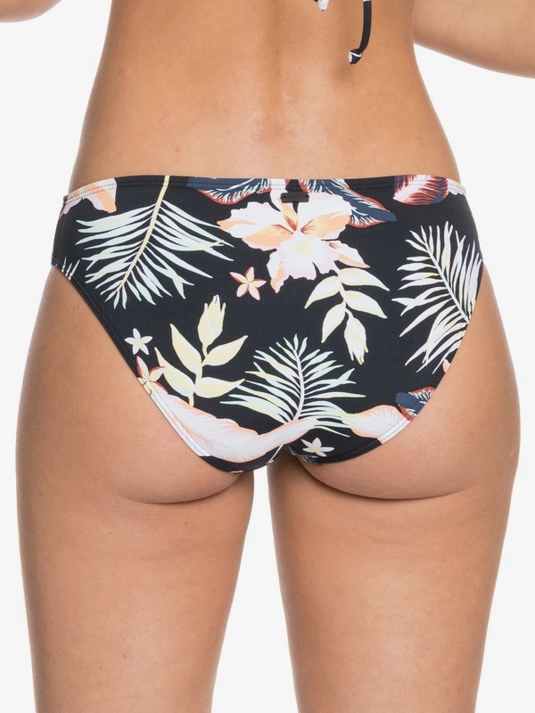 Roxy Printed Beach Classics Full Bikini Bottoms Anthracite Praslin - 4