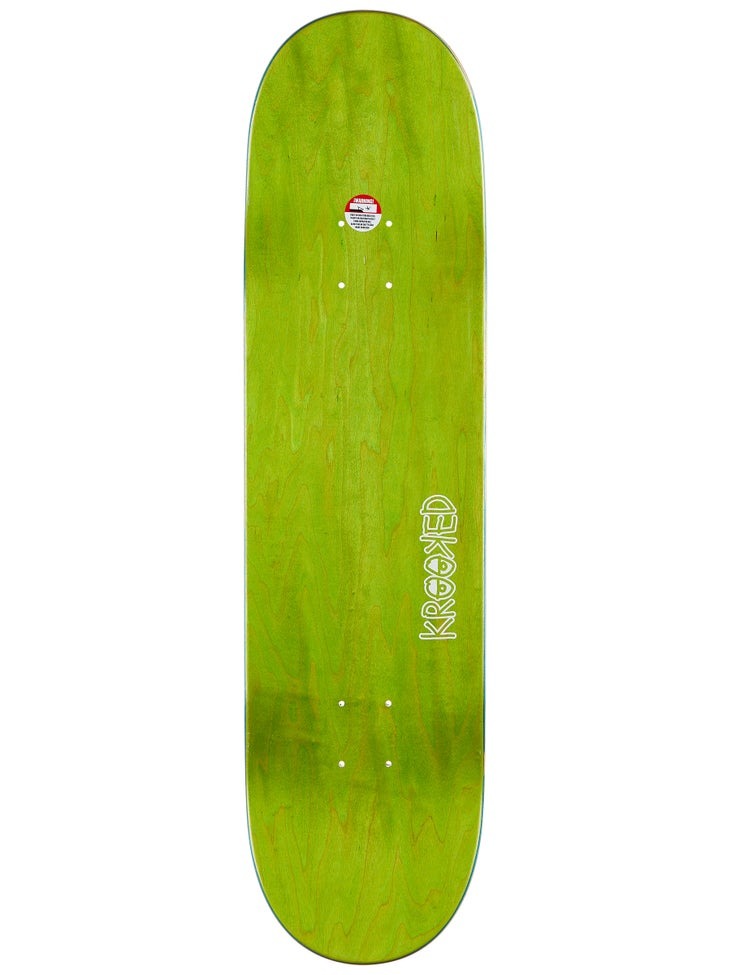 Krooked Eyes Orange 8.25" Skateboard Deck - 2