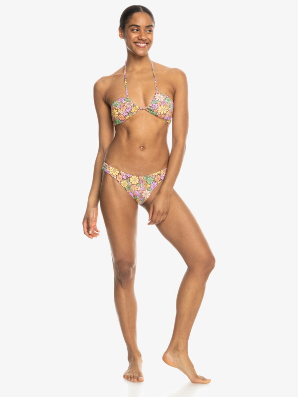 Roxy All About Sol High Leg Bikini Bottom Root Beer All About Sol Mini - 3