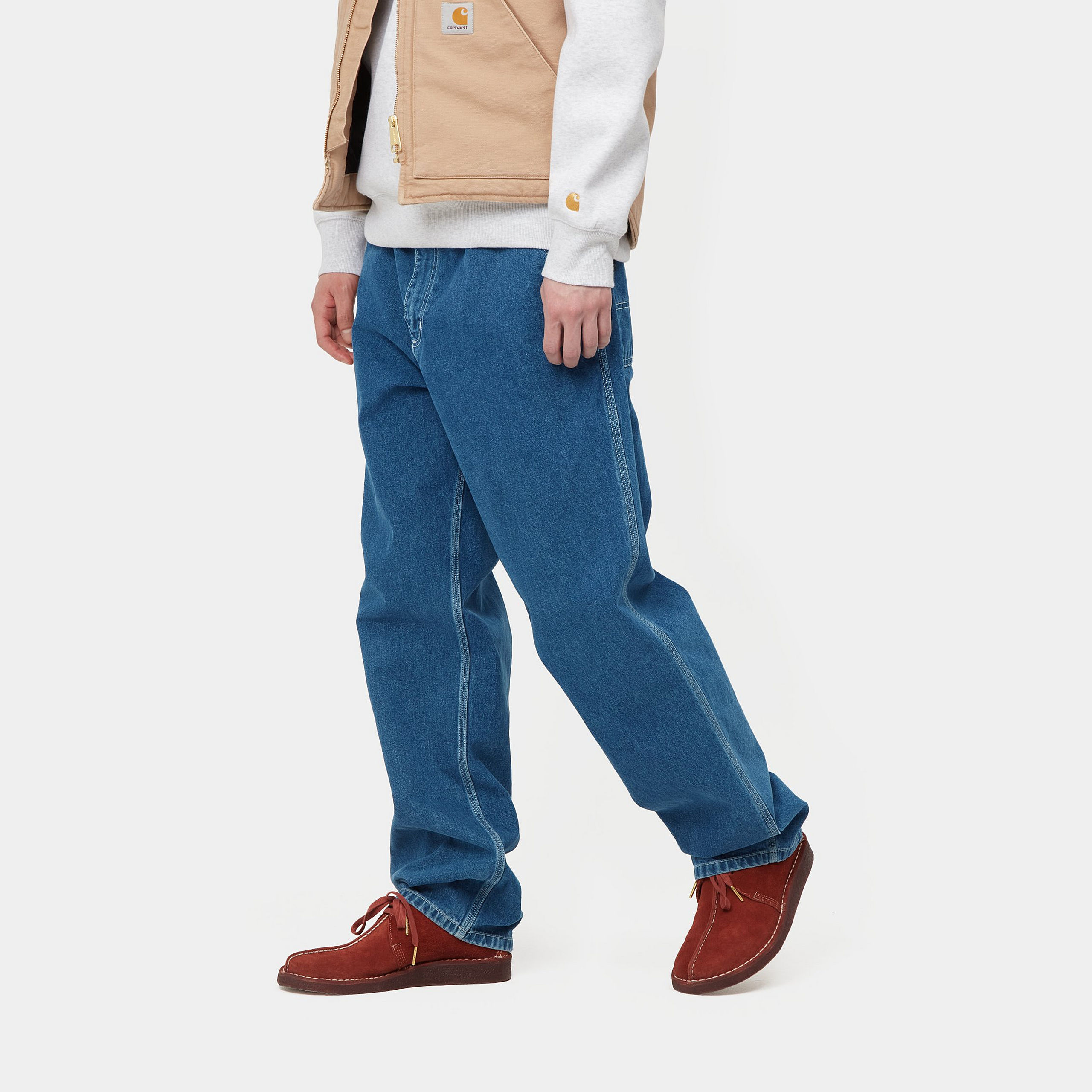 Carhartt WIP Simple Pant Blue Stonewashed Jeans - 2