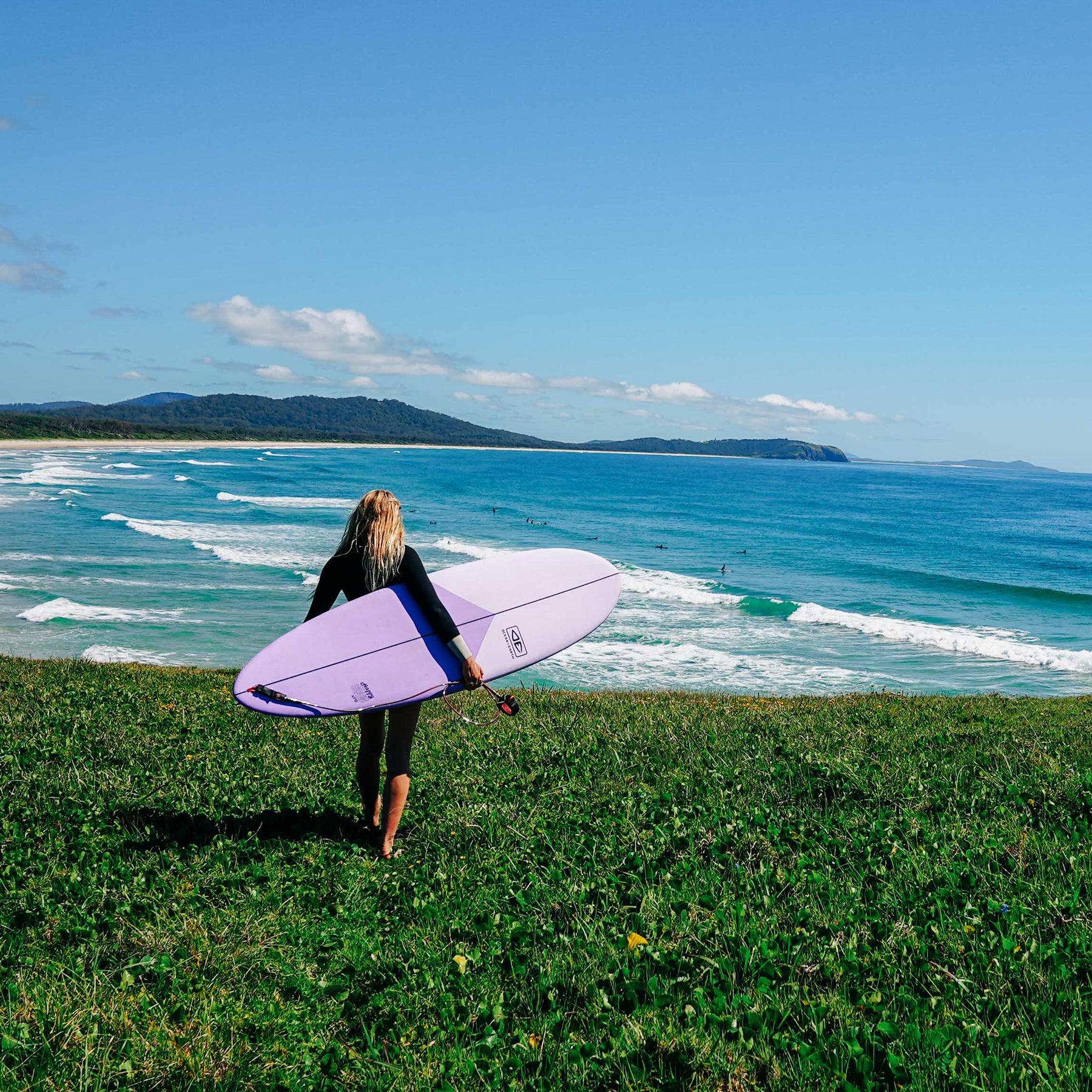 Ocean & Earth Happy Hour Epoxy Soft 7'6" Surfbräda Violet - 4