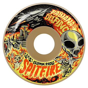Spitfire F4 Fabiana Invasion Conical Full 99DU 54mm Skateboardhjul