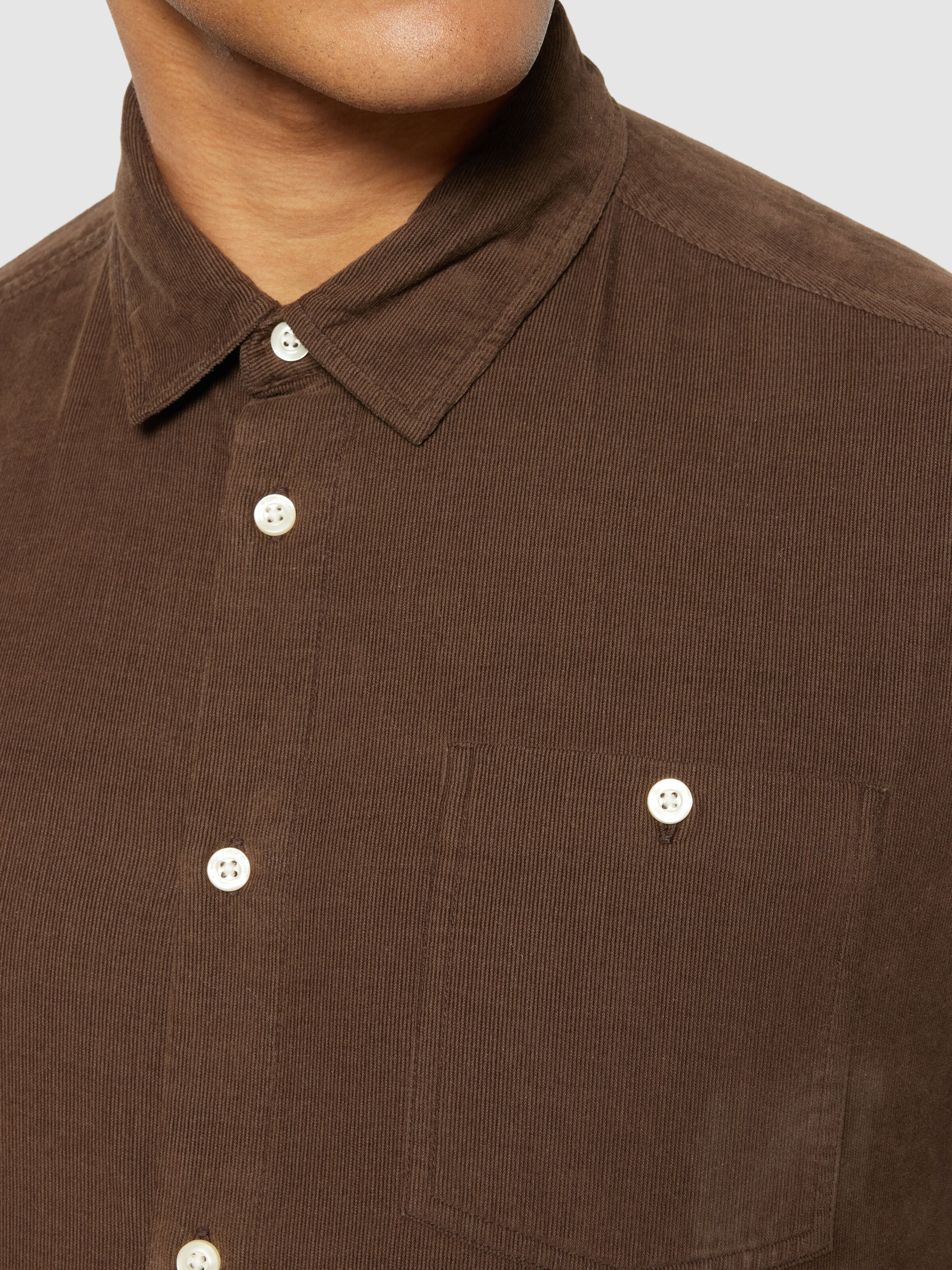 Knowledge Cotton Apparel Regular Fit Manchester Skjorta Demitasse - 5