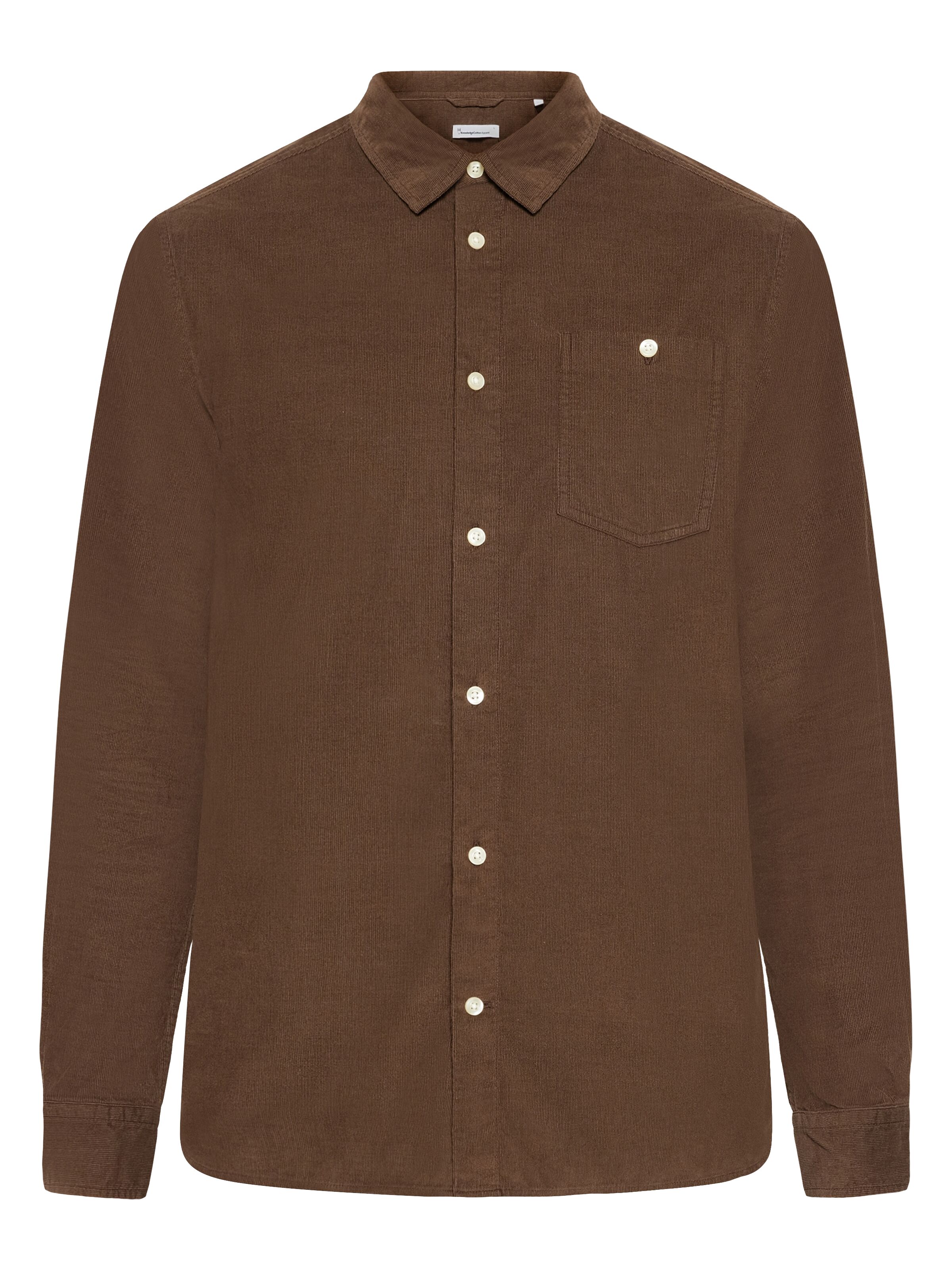 Knowledge Cotton Apparel Regular Fit Manchester Skjorta Demitasse