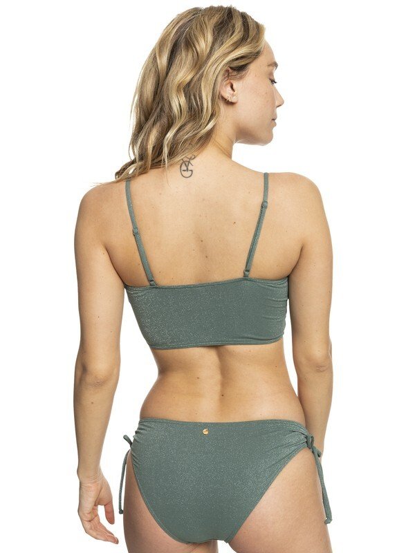 Roxy Shimmer Time Asymmetric Bikini Set Laurel Wreath - 2