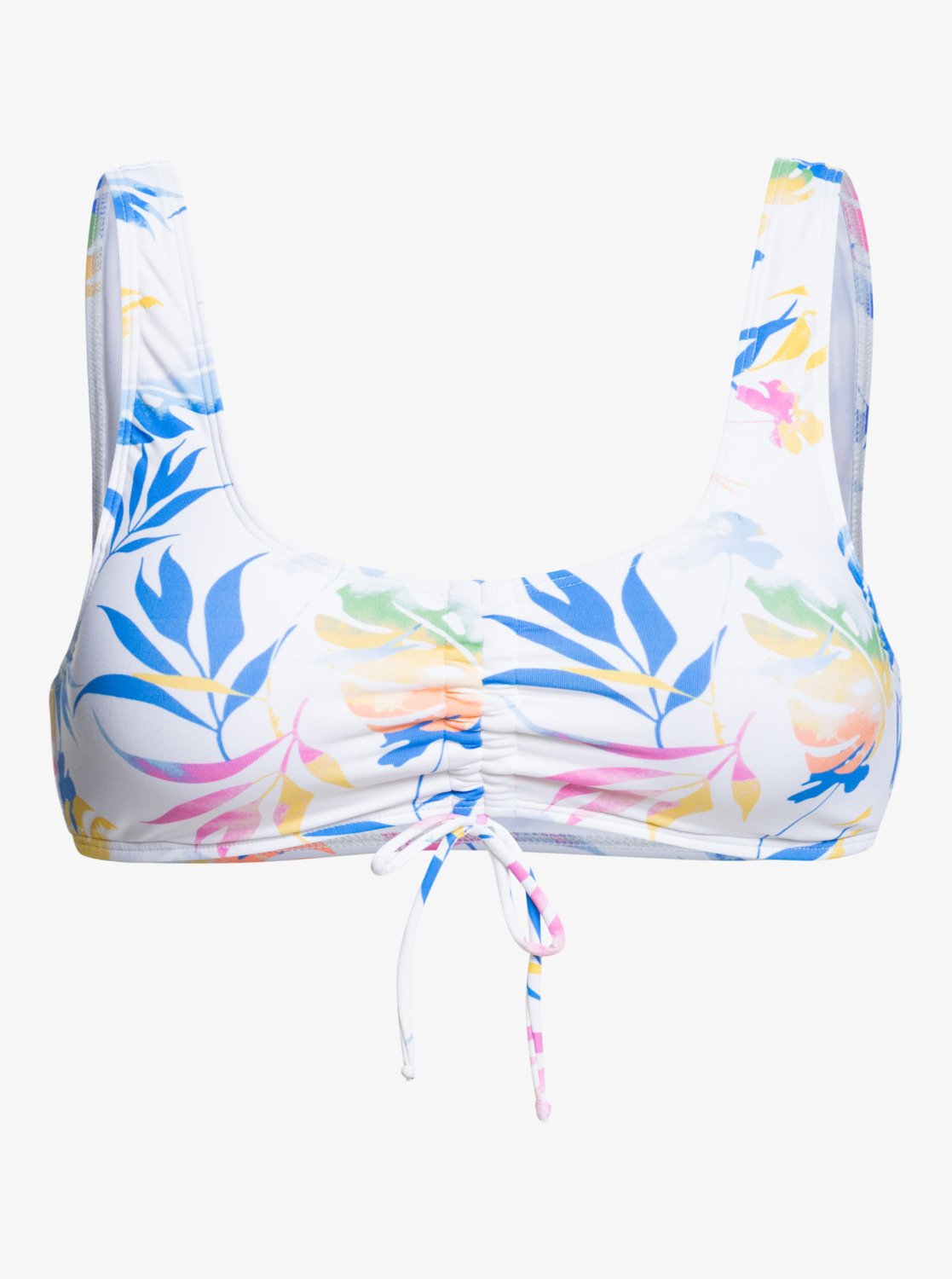 Roxy Beach Classics Bralette Bikini Top Bright Wihite S Surf Trippin - 4