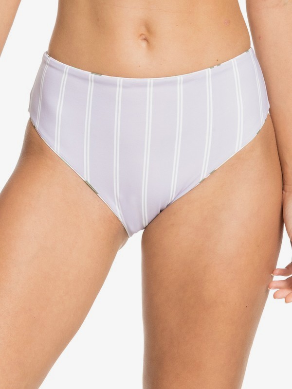 Roxy Sea & Waves Revo Reversible Bikini Bottoms Bright White - 2