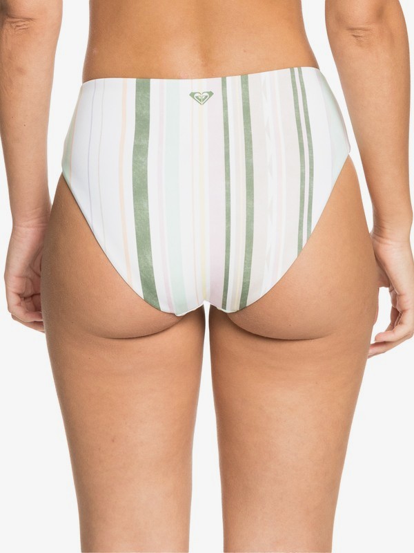 Roxy Sea & Waves Revo Reversible Bikini Bottoms Bright White - 3