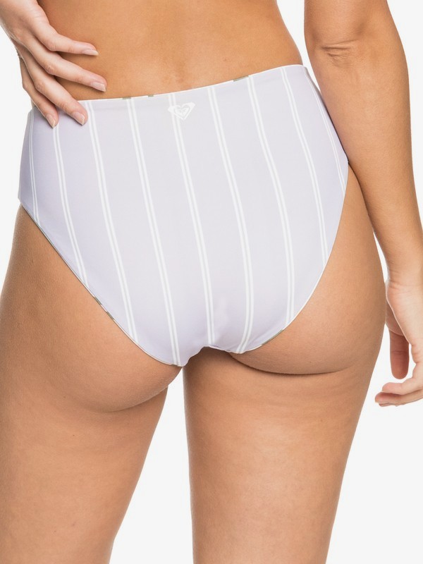 Roxy Sea & Waves Revo Reversible Bikini Bottoms Bright White - 4