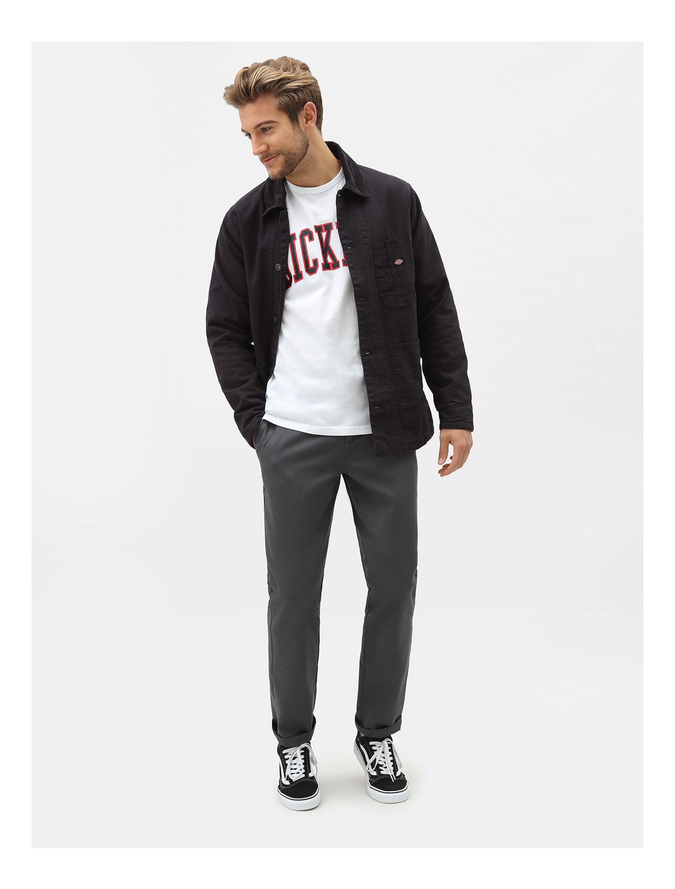 Dickies Slim Fit Work Pant Charcoal Grey - 4