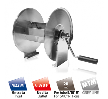 STAINLESS STEEL MANUAL HOSE REEL