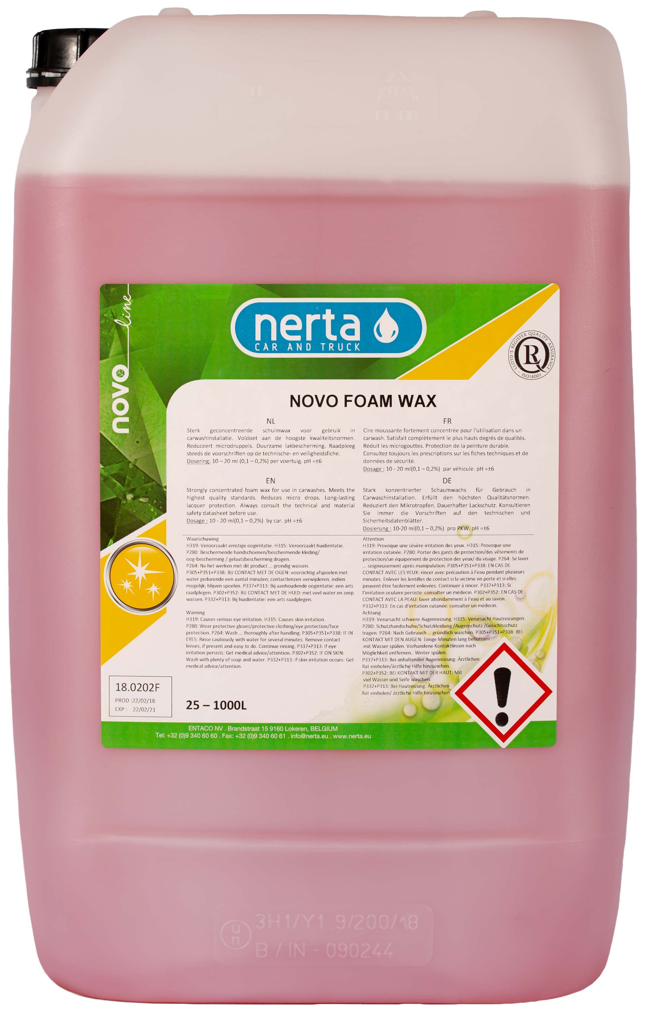 Nerta Novo Foam Vax 25L