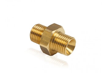 Högtrycks adapter 1/4" -1/4" Mässing