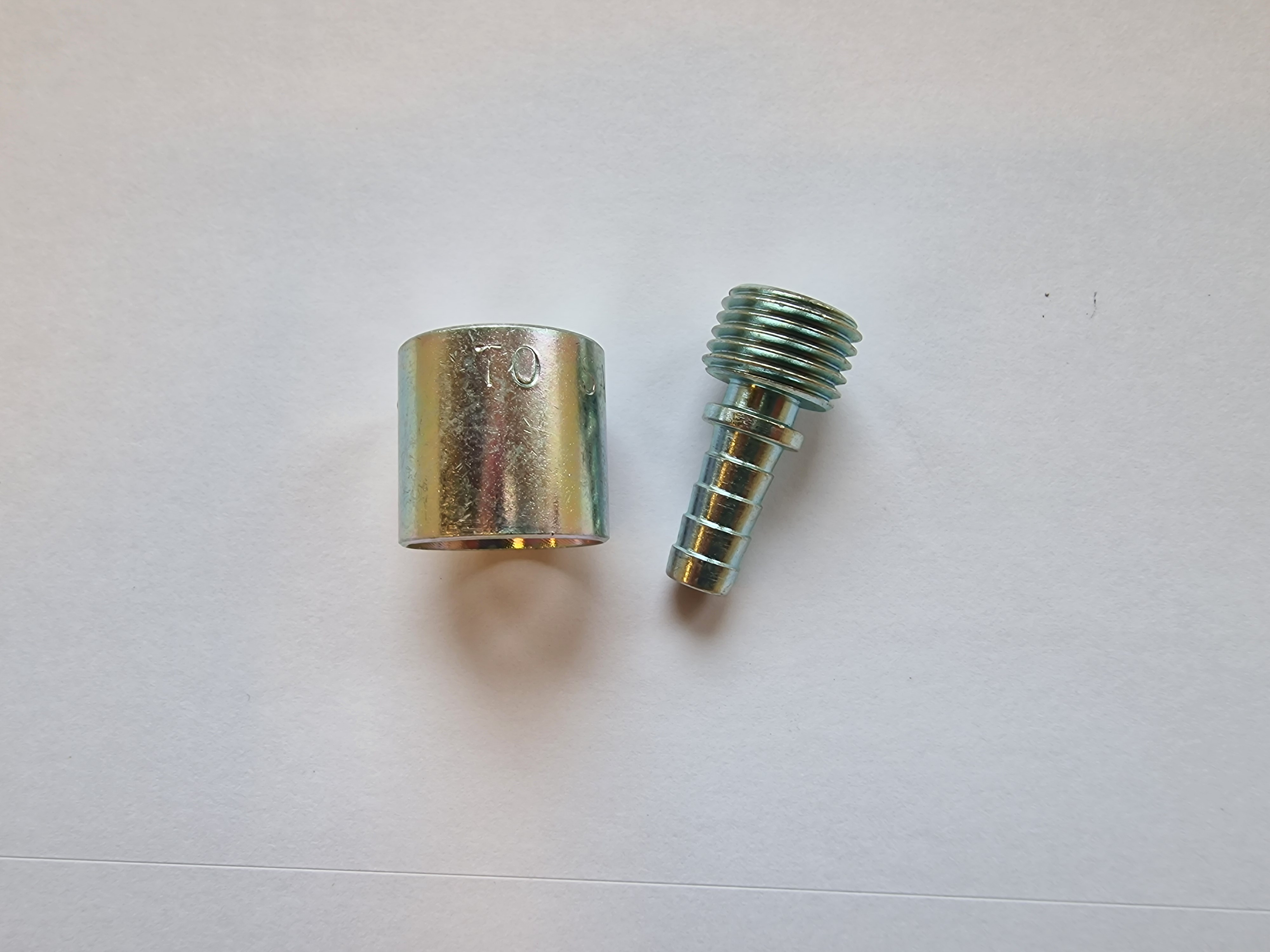 Press Hylsa m. kort stolpe, 1/4" slang