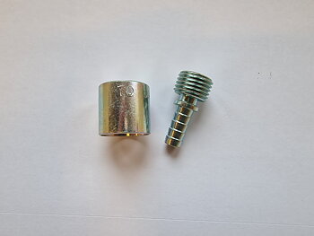 Press Hylsa m. kort stolpe, 1/4" slang
