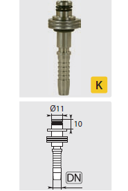 Pressnippel Kärcher 11mm swivel zink