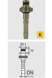 Pressnippel Kärcher 11mm swivel zink