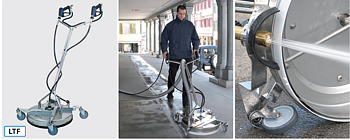 Mosmatic surface cleaner with air recovery system and integrated gum remover