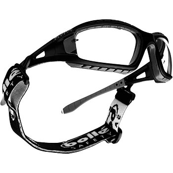 Safety goggles with temples