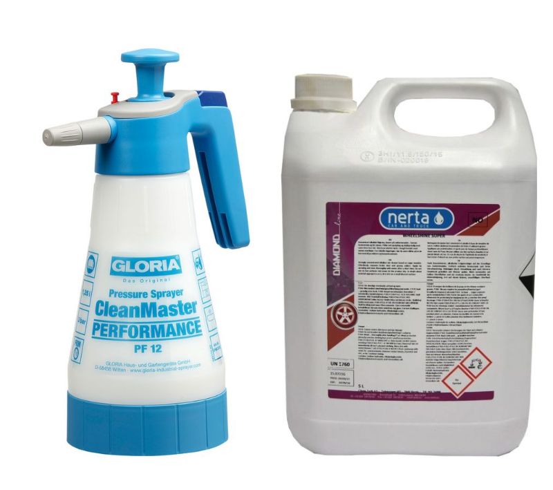 Wheelshine Super + Lågtrycksspruta