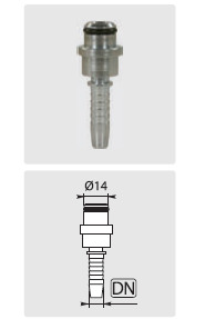 Pressnippel M22 14mm