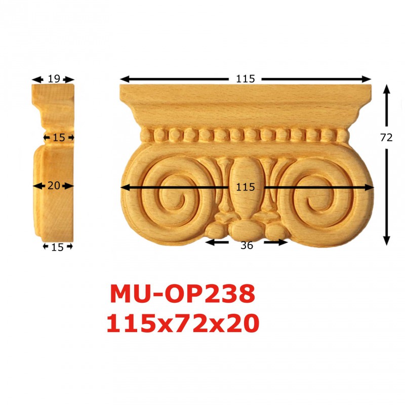 Puuornamentti -  MU-OP-238 - 2
