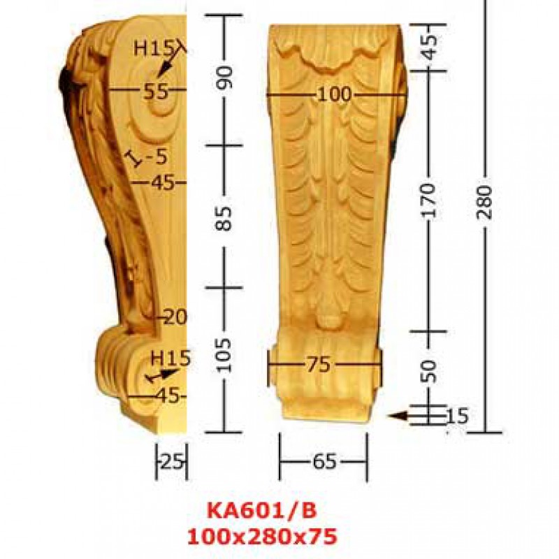 Konsoler & Kapitäler - stora KA601/B - 2